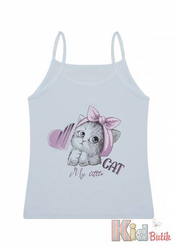 Купити Майка "My Cute Cat" для дівчинки 2-3 років Donella 23-435103 на КідБутік Майка "My Cute Cat" для дівчинки 2-3 років Donella 23-435103