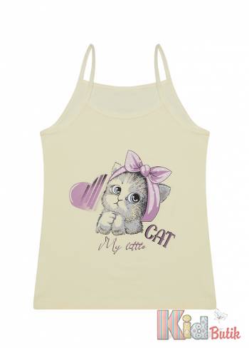 Купити Майка "My Cute Cat" для дівчинки 6-7 років Donella 23-435103 на КідБутік Майка "My Cute Cat" для дівчинки 6-7 років Donella 23-435103