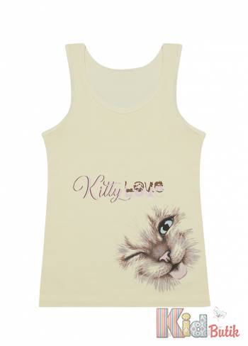 Купить Майка "Kitty Love" для девочки 8-9 лет Donella 23-495101 на КидБутик Майка "Kitty Love" для девочки 8-9 лет Donella 23-495101
