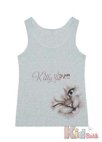 Купить Майка "Kitty Love" для девочки 2-3 лет Donella 23-495101 на КидБутик Майка "Kitty Love" для девочки 2-3 лет Donella 23-495101