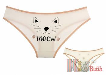 Купить Трусы с прикольным котиком "Meow" для девочки 12-13 лет Donella 23-5171KT на КидБутик Трусы с прикольным котиком "Meow" для девочки 12-13 лет Donella 23-5171KT