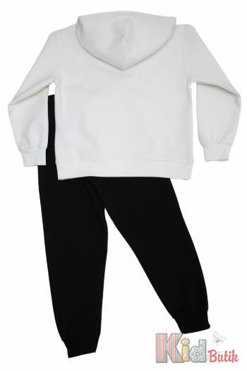 Купить Костюм 2-ка с белым худи и черными штанами для девочки Black One Kids ВК23-3(ВК047) на КидБутик Костюм 2-ка с белым худи и черными штанами для девочки Black One Kids ВК23-3(ВК047)