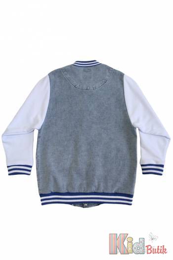 Купить Бомбер светло-синий "А" для мальчика A-yugi Jeans Аю23-23(17157) на КидБутик Бомбер светло-синий "А" для мальчика A-yugi Jeans Аю23-23(17157)