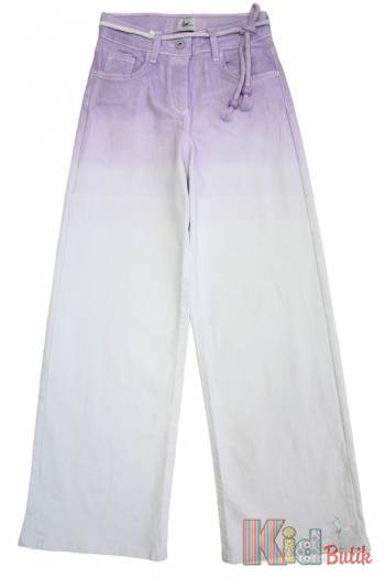 Купить Джинсы палаццо светло-фиолетовые со шнурком A-yugi Jeans Аю23-25(9363) на КидБутик Джинсы палаццо светло-фиолетовые со шнурком A-yugi Jeans Аю23-25(9363)