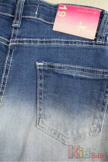 Купить Шорты джинсовые синие с бахромой для девочки A-yugi Jeans Аю23-27(9361) на КидБутик Шорты джинсовые синие с бахромой для девочки A-yugi Jeans Аю23-27(9361)