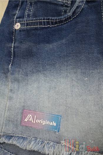 Купить Шорты джинсовые синие с бахромой для девочки A-yugi Jeans Аю23-27(9361) на КидБутик Шорты джинсовые синие с бахромой для девочки A-yugi Jeans Аю23-27(9361)