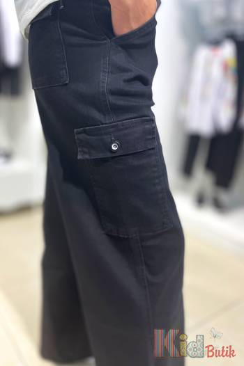 Купить Джинсы карго черные с ремнем A-yugi Jeans Аю23-21Чорн(9380) на КидБутик Джинсы карго черные с ремнем A-yugi Jeans Аю23-21Чорн(9380)