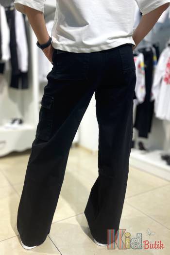 Купить Джинсы карго черные с ремнем A-yugi Jeans Аю23-21Чорн(9380) на КидБутик Джинсы карго черные с ремнем A-yugi Jeans Аю23-21Чорн(9380)