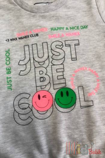 Купити Світшот світло-сірий "Just be Cool" для дівчинки Wanex V23-29(31849) на КідБутік Світшот світло-сірий "Just be Cool" для дівчинки Wanex V23-29(31849)