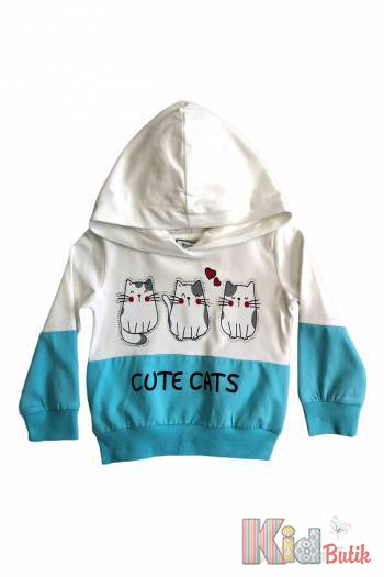 Купити Худі "Cute Cats" для дівчинки Wanex V23-23(31715) на КідБутік Худі "Cute Cats" для дівчинки Wanex V23-23(31715)