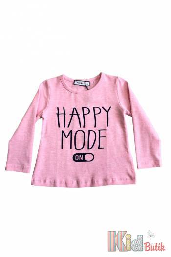 Купити Реглан рожевий "Happy Mode on" для дівчинки Wanex V23-16(31614) на КідБутік Реглан рожевий "Happy Mode on" для дівчинки Wanex V23-16(31614)