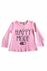 Купить Реглан розовый "Happy Mode on" для девочки Wanex V23-16(31614) на КидБутик Реглан розовый "Happy Mode on" для девочки Wanex V23-16(31614)