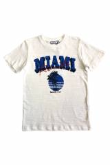 Купить Футболка белая с пальмами "Miami" Wanex V23-8(15972) на КидБутик Футболка белая с пальмами "Miami" Wanex V23-8(15972)