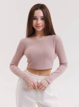 Купить Лонгслив в рубчик укороченный пудровый для девочки Baby&life Бл23-5Пудра на КидБутик Лонгслив в рубчик укороченный пудровый для девочки Baby&life Бл23-5Пудра