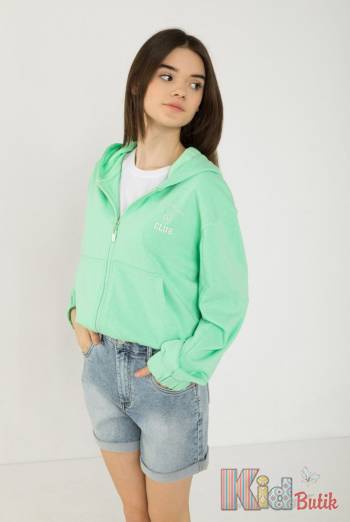 Купити Толстовка м'ятна "Club" для дівчинки Reporter Young Р23-31(0555G-35-540) на КідБутік Толстовка м'ятна "Club" для дівчинки Reporter Young Р23-31(0555G-35-540)