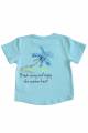 Купить Футболка голубая "Enjoy the summer heat" для мальчика NK Unsea НК23-24(44614) на КидБутик Футболка голубая "Enjoy the summer heat" для мальчика NK Unsea НК23-24(44614) - фото 2