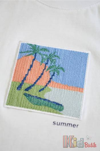 Купить Футболка белая с пальмами "Summer" для мальчика NK Unsea НК23-14(44501) на КидБутик Футболка белая с пальмами "Summer" для мальчика NK Unsea НК23-14(44501)