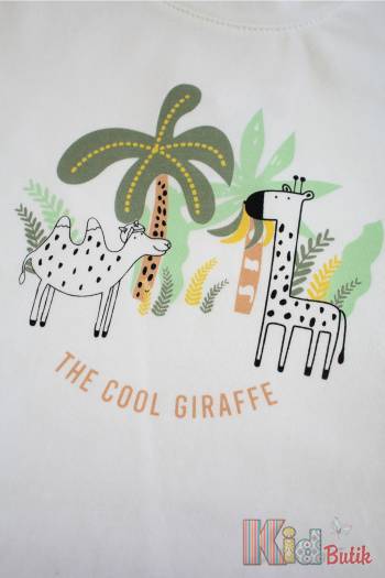 Купить Футболка белая "The Cool Giraffe" для мальчика NK Unsea НК23-20(44601) на КидБутик Футболка белая "The Cool Giraffe" для мальчика NK Unsea НК23-20(44601)
