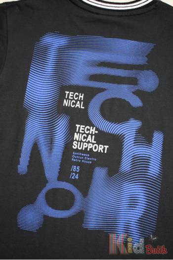 Купить Футболка темно-синяя "Technical Support" для мальчика NK Unsea НК23-11(44335) на КидБутик Футболка темно-синяя "Technical Support" для мальчика NK Unsea НК23-11(44335)