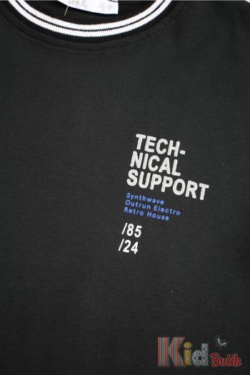 Купить Футболка темно-синяя "Technical Support" для мальчика NK Unsea НК23-11(44335) на КидБутик Футболка темно-синяя "Technical Support" для мальчика NK Unsea НК23-11(44335)