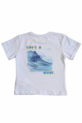 Купить Футболка белая "Life's a Wave" для мальчика NK Unsea НК23-22Бл(44608) на КидБутик Футболка белая "Life's a Wave" для мальчика NK Unsea НК23-22Бл(44608)