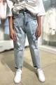 Купить Джинсы мом светлые рваные для девочки A-yugi Jeans Аю23-35(5378) на КидБутик Джинсы мом светлые рваные для девочки A-yugi Jeans Аю23-35(5378) - фото 5