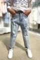 Купить Джинсы мом светлые рваные для девочки A-yugi Jeans Аю23-35(5378) на КидБутик Джинсы мом светлые рваные для девочки A-yugi Jeans Аю23-35(5378) - фото