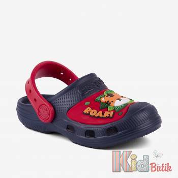 Купить Клоги темно-синие "Jungle" для мальчика Coqui 23-9382 Navy/New Red на КидБутик Клоги темно-синие "Jungle" для мальчика Coqui 23-9382 Navy/New Red