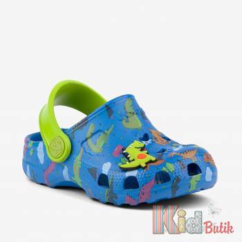 Купити Сабо світло-сині "Dino" для хлопчика Coqui 23--8701Royal/Lime Dino+A на КідБутік Сабо світло-сині "Dino" для хлопчика Coqui 23--8701Royal/Lime Dino+A