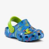 Купить Сабо светло-синие "Dino" для мальчика Coqui 23--8701Royal/Lime Dino+A на КидБутик Сабо светло-синие "Dino" для мальчика Coqui 23--8701Royal/Lime Dino+A