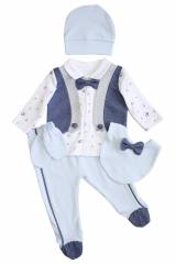 Купить Набор 5-ка для мальчика с голубыми штанишками MYMIO baby Му23-3426 на КидБутик Набор 5-ка для мальчика с голубыми штанишками MYMIO baby Му23-3426