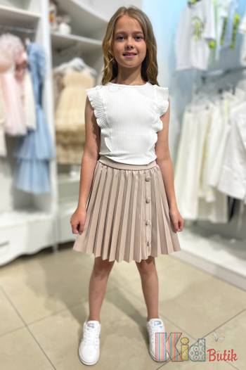 Купити Спідниця для дівчинки в бежевому кольорі Cuties Ст23-17Беж(3779) на КідБутік Спідниця для дівчинки в бежевому кольорі Cuties Ст23-17Беж(3779)