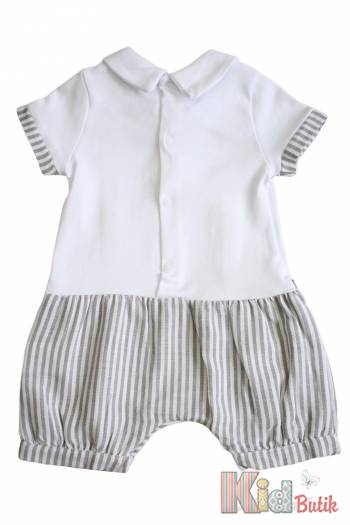 Купить Ромпер с галстуком для мальчика MYMIO baby Му23-3804 на КидБутик Ромпер с галстуком для мальчика MYMIO baby Му23-3804
