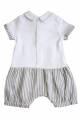 Купить Ромпер с галстуком для мальчика MYMIO baby Му23-3804 на КидБутик Ромпер с галстуком для мальчика MYMIO baby Му23-3804 - фото 2