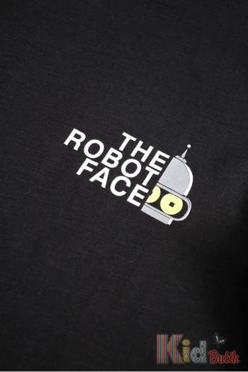 Купить Футболка черная "The Robot Face" для мальчика NK Unsea НК23-53(44363) на КидБутик Футболка черная "The Robot Face" для мальчика NK Unsea НК23-53(44363)