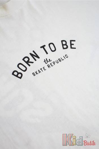 Купити Футболка молочна "Born to Be" для дорослого хлопчика JaceyJace Дж23-10(441)Мол на КідБутік Футболка молочна "Born to Be" для дорослого хлопчика JaceyJace Дж23-10(441)Мол