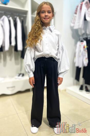 Купити Сорочка біла з широкими рукавами для дівчинки Brows Kids ВР24-10(8061) на КідБутік Сорочка біла з широкими рукавами для дівчинки Brows Kids ВР24-10(8061)