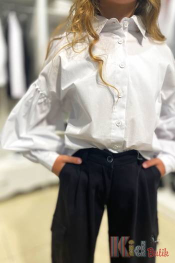 Купити Сорочка біла з широкими рукавами для дівчинки Brows Kids ВР24-10(8061) на КідБутік Сорочка біла з широкими рукавами для дівчинки Brows Kids ВР24-10(8061)