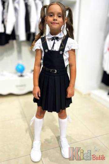 Купить Сарафан с нагрудником темного цвета Sen Kids Т24-4(27-436) на КидБутик Сарафан с нагрудником темного цвета Sen Kids Т24-4(27-436)