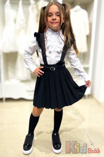Купить Сарафан темного цвета без нагрудника Sen Kids Т24-5(27-430) на КидБутик Сарафан темного цвета без нагрудника Sen Kids Т24-5(27-430)