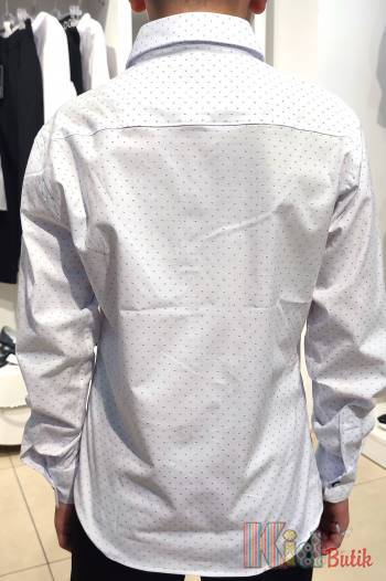 Купить Рубашка белая с мелкими крапинками для мальчика A-yugi Jeans Аю23-45Крап(18101/18118102) на КидБутик Рубашка белая с мелкими крапинками для мальчика A-yugi Jeans Аю23-45Крап(18101/18118102)