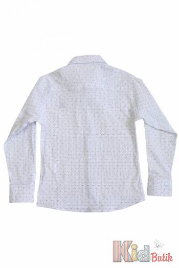 Купить Рубашка белая с мелкими рисочками для мальчика A-yugi Jeans Аю23-45рисоч(18101/18118102) на КидБутик Рубашка белая с мелкими рисочками для мальчика A-yugi Jeans Аю23-45рисоч(18101/18118102)