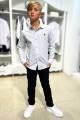 Купить Рубашка белая с мелкими рисочками для мальчика A-yugi Jeans Аю23-45рисоч(18101/18118102) на КидБутик Рубашка белая с мелкими рисочками для мальчика A-yugi Jeans Аю23-45рисоч(18101/18118102) - фото 2
