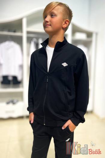 Купити Спортивний костюм чорний "Design Department" для хлопчика A-yugi Jeans Аю23-36Чорн(7192) на КідБутік Спортивний костюм чорний "Design Department" для хлопчика A-yugi Jeans Аю23-36Чорн(7192)