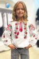 Купить Вышиванка для девочки Зроблено з любов'ю П24-13Черв. на КидБутик Вышиванка для девочки Зроблено з любов'ю П24-13Черв. - фото