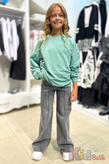 Купити Світшот м'ятного кольору з написом на спині always young для дівчинки MiniModa Мі23-1мята(3492) на КідБутік Світшот м'ятного кольору з написом на спині always young для дівчинки MiniModa Мі23-1мята(3492)
