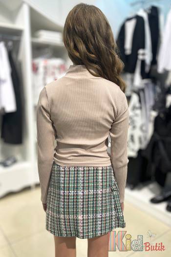 Купити Гольф у рубчик із блискавкою бежевий для дівчинки Cuties Ст23-31Беж(3153) на КідБутік Гольф у рубчик із блискавкою бежевий для дівчинки Cuties Ст23-31Беж(3153)