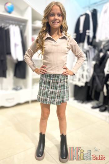 Купити Лонгслів у рубчик з комірцем бежевий для дівчинки Cuties Ст23-33Беж(3556) на КідБутік Лонгслів у рубчик з комірцем бежевий для дівчинки Cuties Ст23-33Беж(3556)