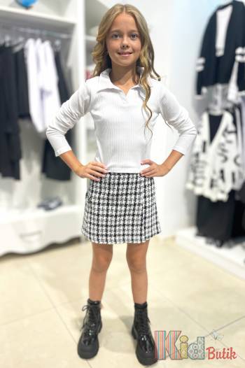 Купити Лонгслів у рубчик з комірцем білий для дівчинки Cuties Ст23-33Бл(3556) на КідБутік Лонгслів у рубчик з комірцем білий для дівчинки Cuties Ст23-33Бл(3556)