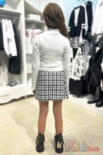 Купити Гольф з блискавкою білий у рубчик для дівчинки Cuties Ст23-31Бл(3153) на КідБутік Гольф з блискавкою білий у рубчик для дівчинки Cuties Ст23-31Бл(3153)